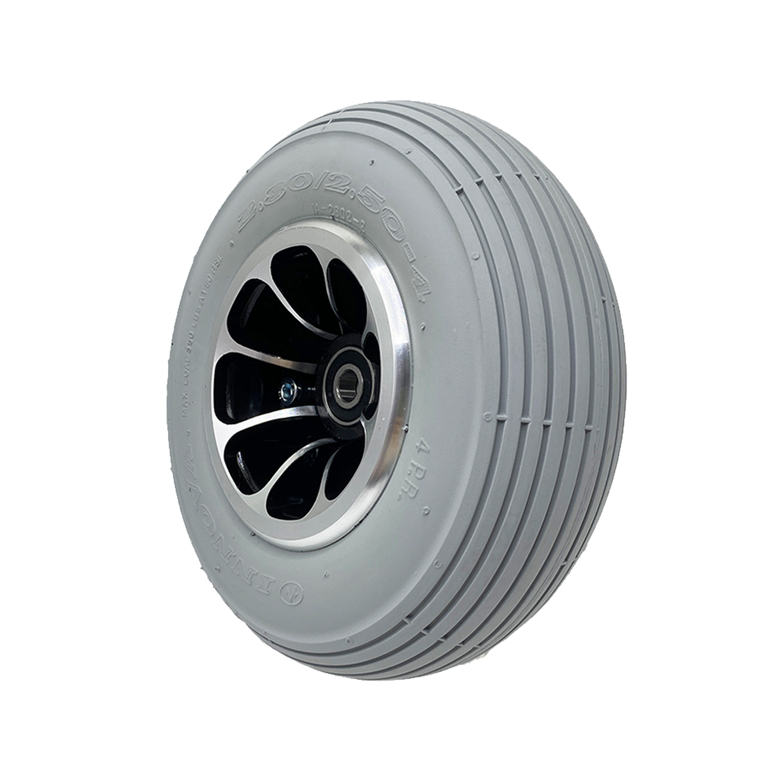 9 Inch High-Performance Radial Tires 2.80/2.50-4 Size Solid PU-Filled Rubber for Senior-Friendly Scooters