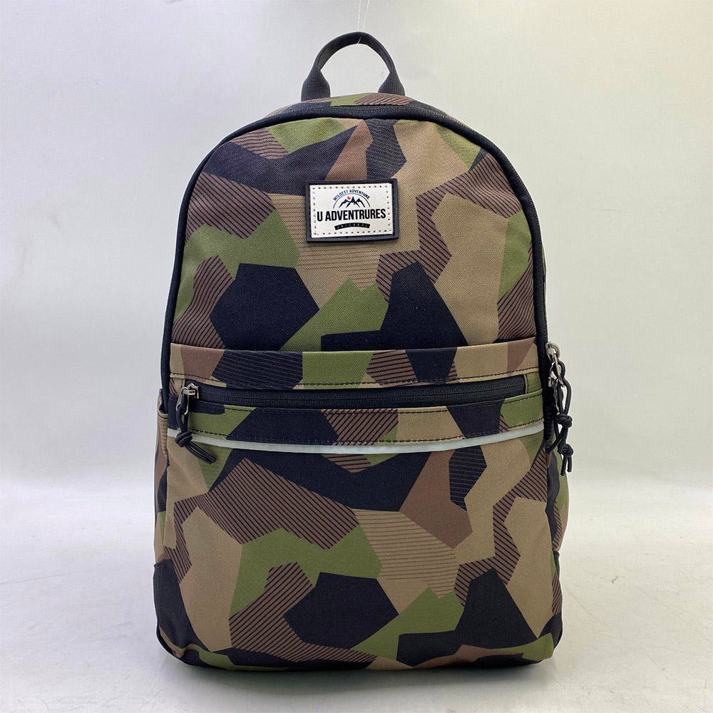 Vintage Camouflage Multi-Pocket Pattern Outdoor Backpack Durable Hiking Bag Tactics Backpack for Camping Travel Casual Wear