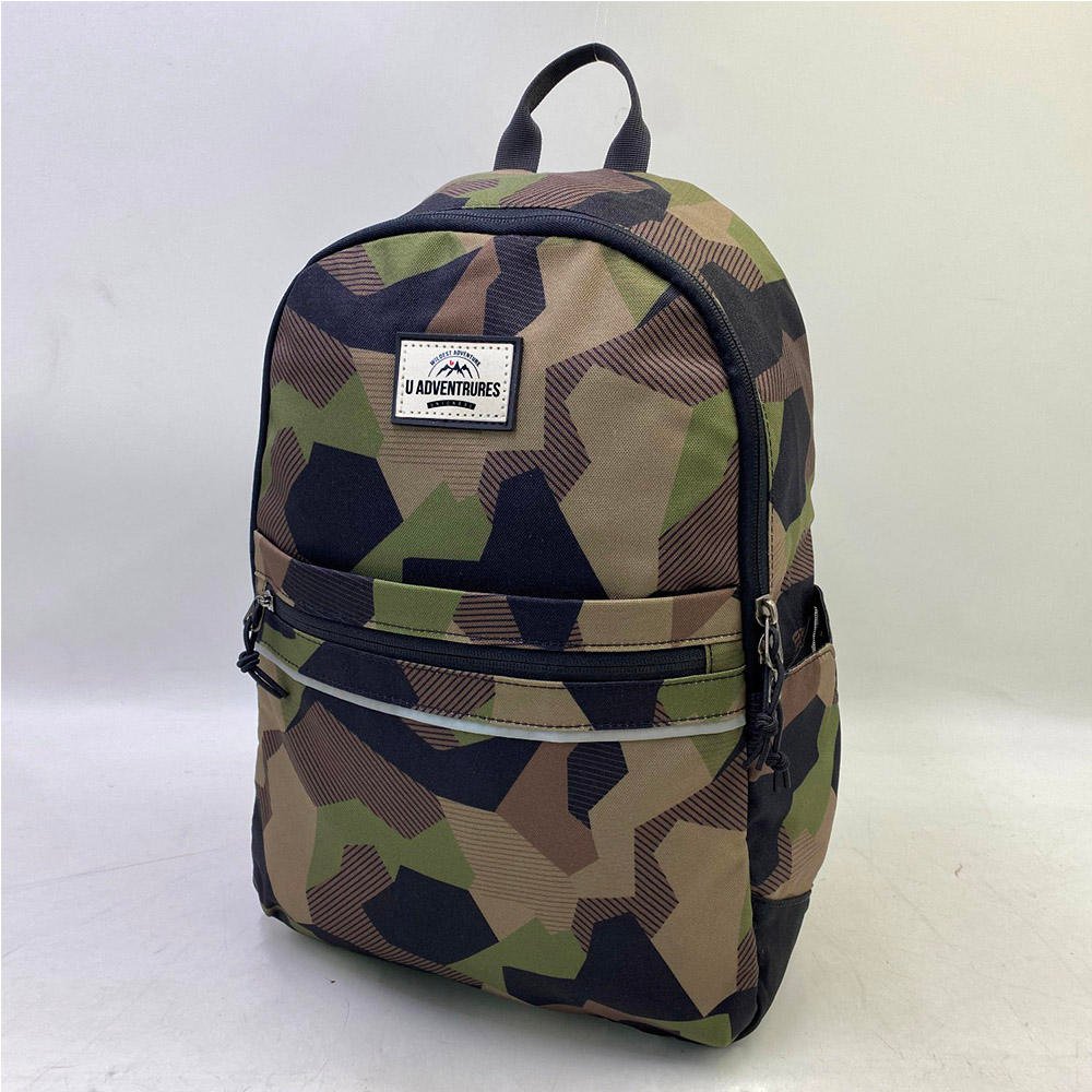 Vintage Camouflage Multi-Pocket Pattern Outdoor Backpack Durable Hiking Bag Tactics Backpack for Camping Travel Casual Wear
