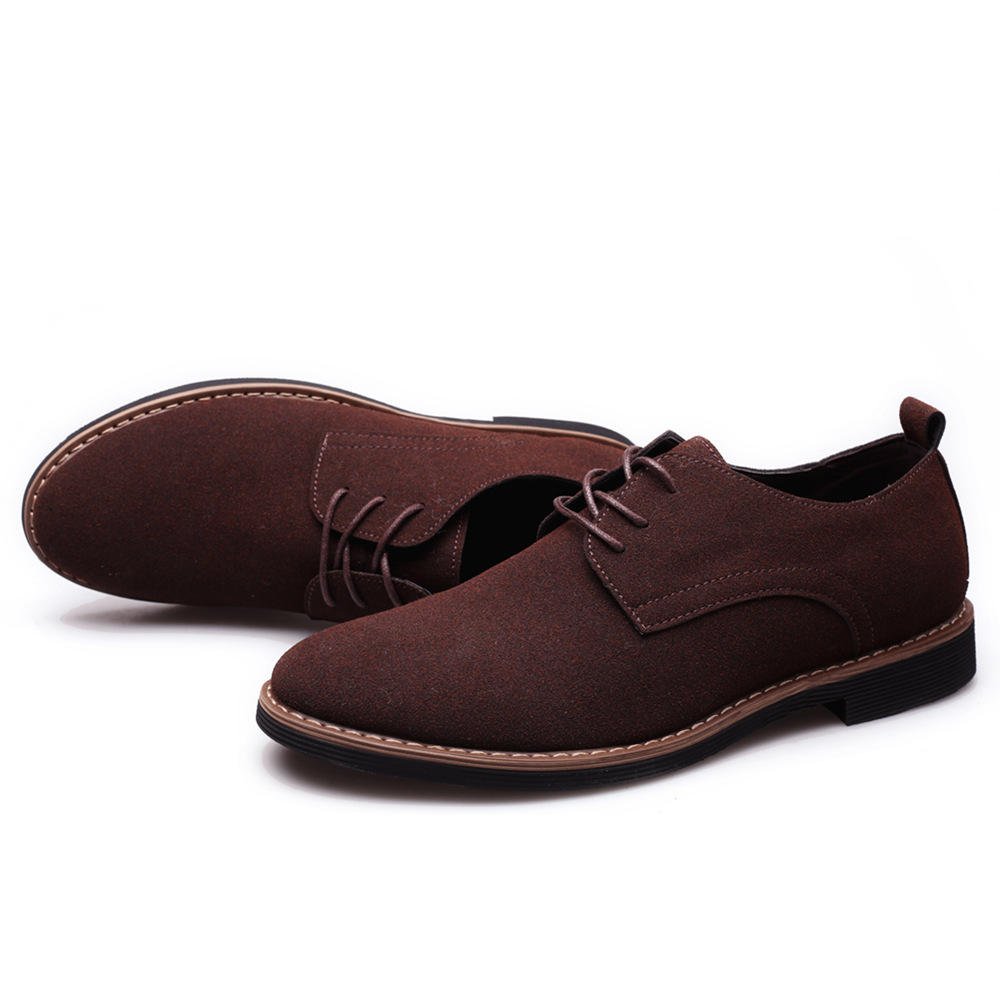 Cross Border Men's Board Shoes, Leather Shoes, PU Suede Men's Shoes, Oversized Casual Shoes