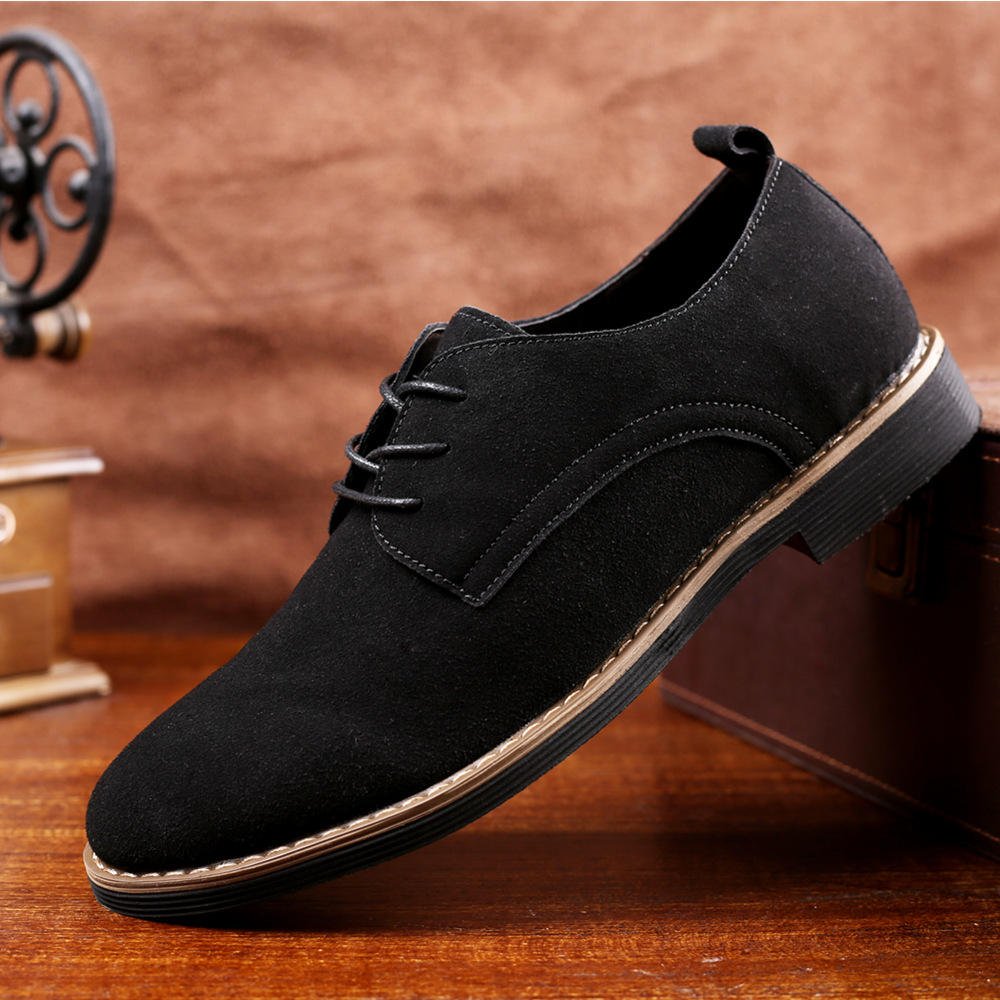 Cross Border Men's Board Shoes, Leather Shoes, PU Suede Men's Shoes, Oversized Casual Shoes
