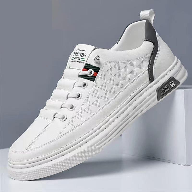 New Men's Casual and Comfortable Sneakers, White Shoes