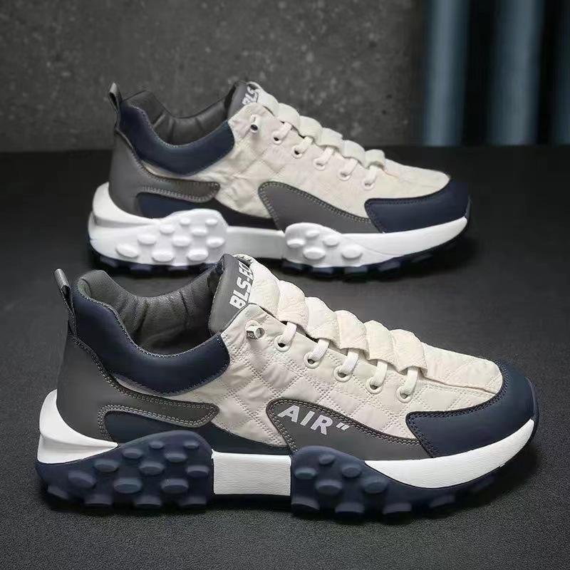 Hot Selling Lace up Anti slip Outdoor Daily Sports Walking Men Hiking Casual Shoes Trendy and Versatile