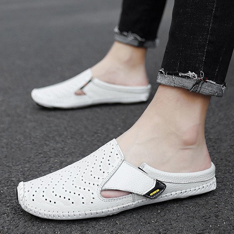Summer Comfortable Casual Shoes Cool Experience Cowhide Material Good Quality Men Leather Sandals Shoes