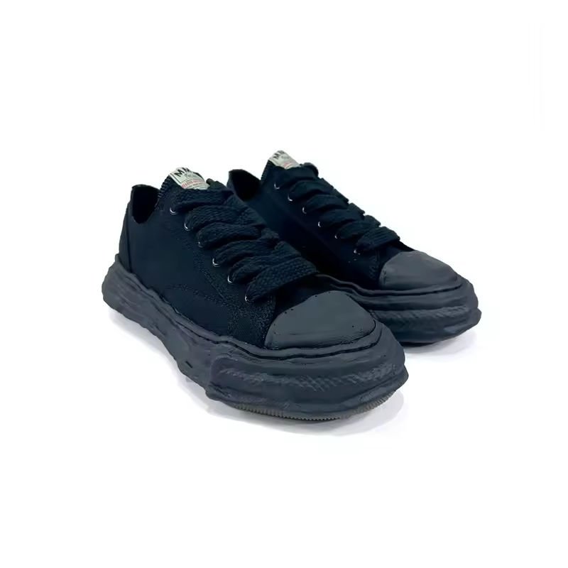 Wholesale Men's Custom Casual Luxury Classic Fashion Sneakers High Quality Black Canvas Running Shoes for Walking