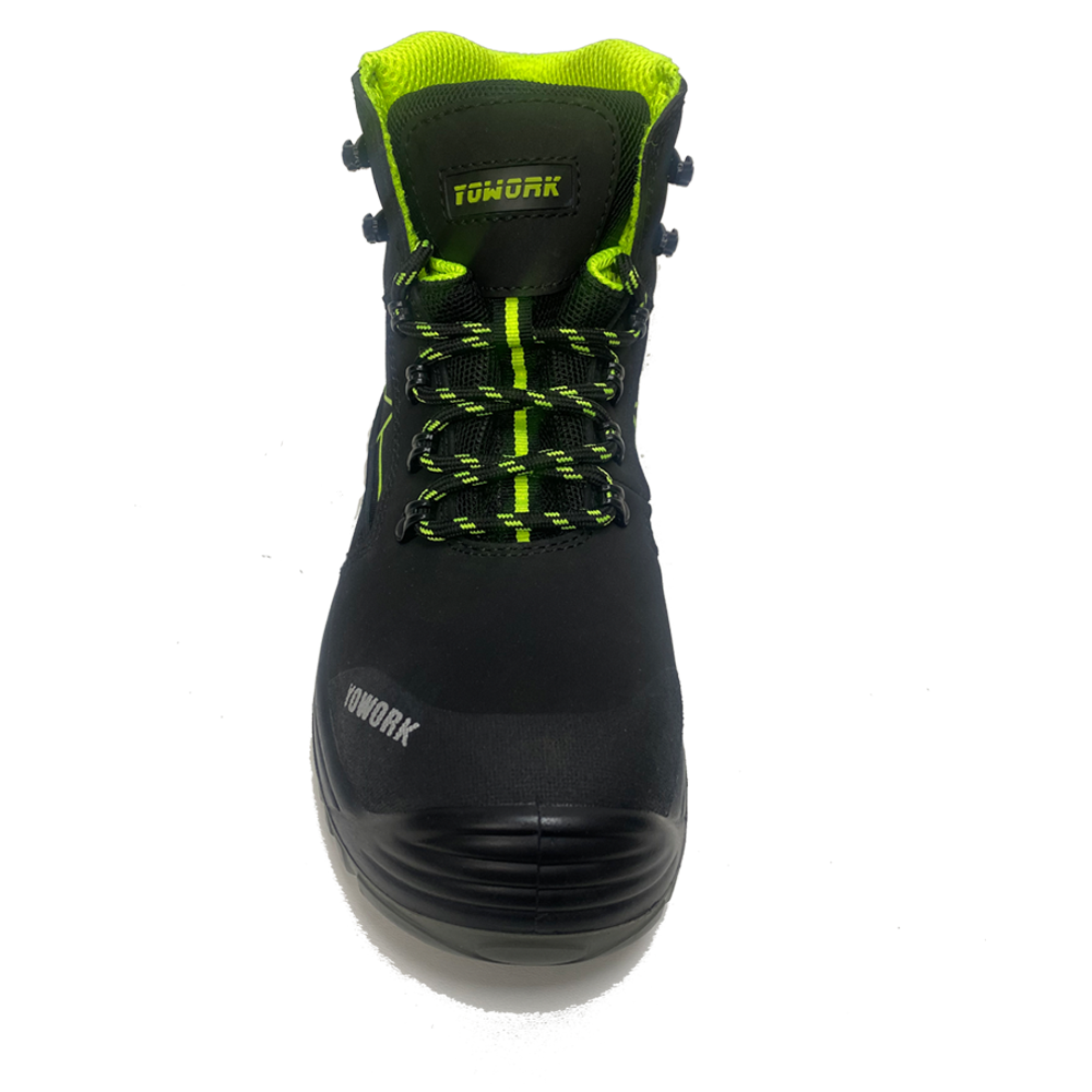 New Attractive Layer Nubuck Leather Safety Boots Stylish Workers Classic High Top Work Boots for Men