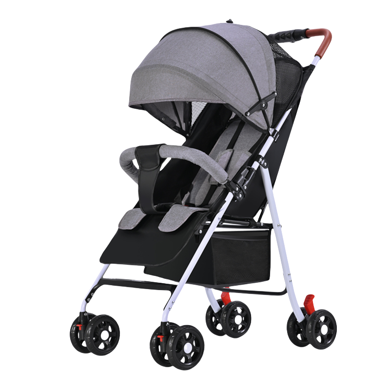 German Light Push Portable Travel Folding 3-in-1 Baby Stroller Stainless Steel Frame 20KG Load Capacity for 0-6 Months 3+ Years