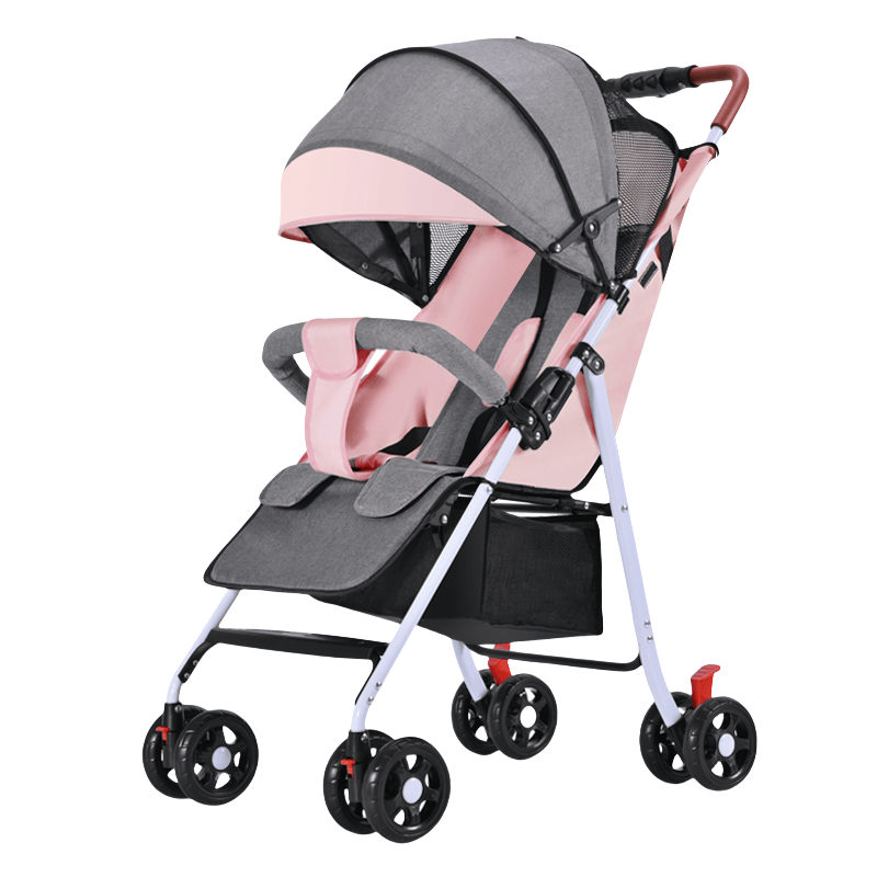 German Light Push Portable Travel Folding 3-in-1 Baby Stroller Stainless Steel Frame 20KG Load Capacity for 0-6 Months 3+ Years