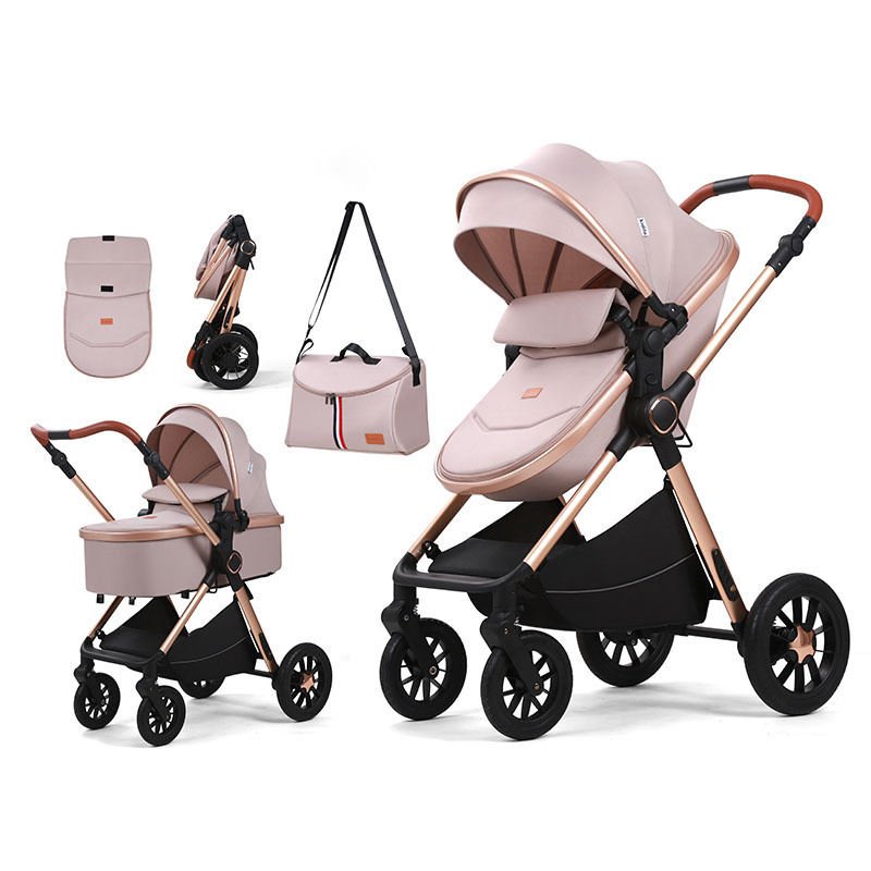Coches Para Bebes Luxury Carriage Stroller Baby 4 in 1 Kinderwagen Foldable Baby Stroller 3 in 1 With Car Seat