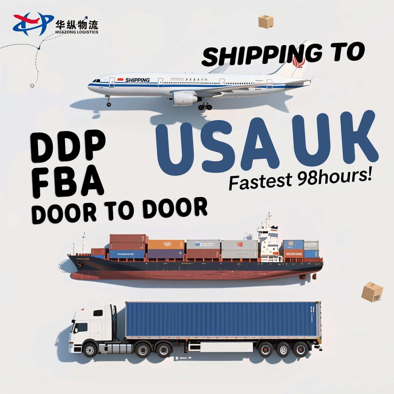 Cheapest Air Freight DDP Logistics Ali UPS DHL Express Shipping Agent From China to USA UK Canada France Germany