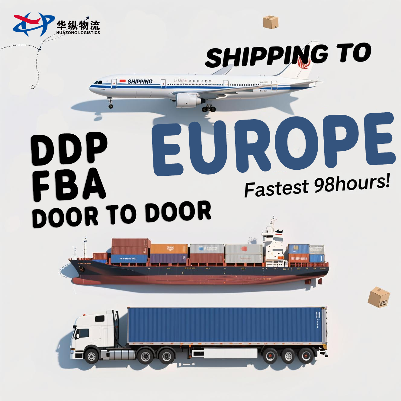 Shipping Service Door to Door Freight Forwarder Air Cargo Shipping Service From China Sea Shipment to Europe