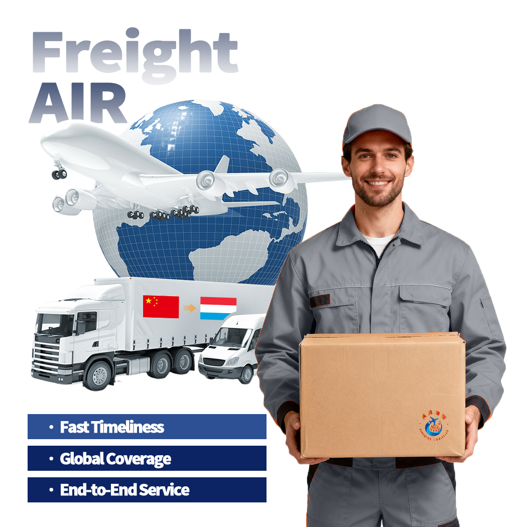 China to Luxembourg Air Express Freight Economical with UPS/FEDEX/DHL Including Packing Customs Clearance Insurance