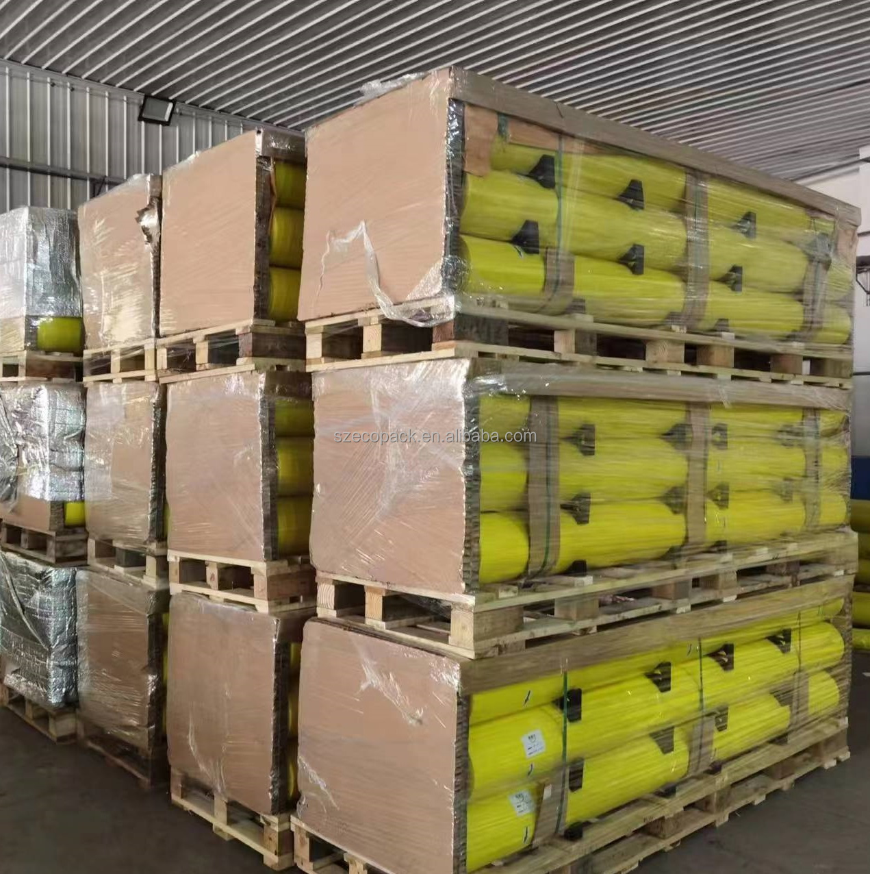 Manufacturer Wholesale Low Price High UV Protection Wrap for Cotton Bale Packing Yellow Wrap Film for Cotton Picker