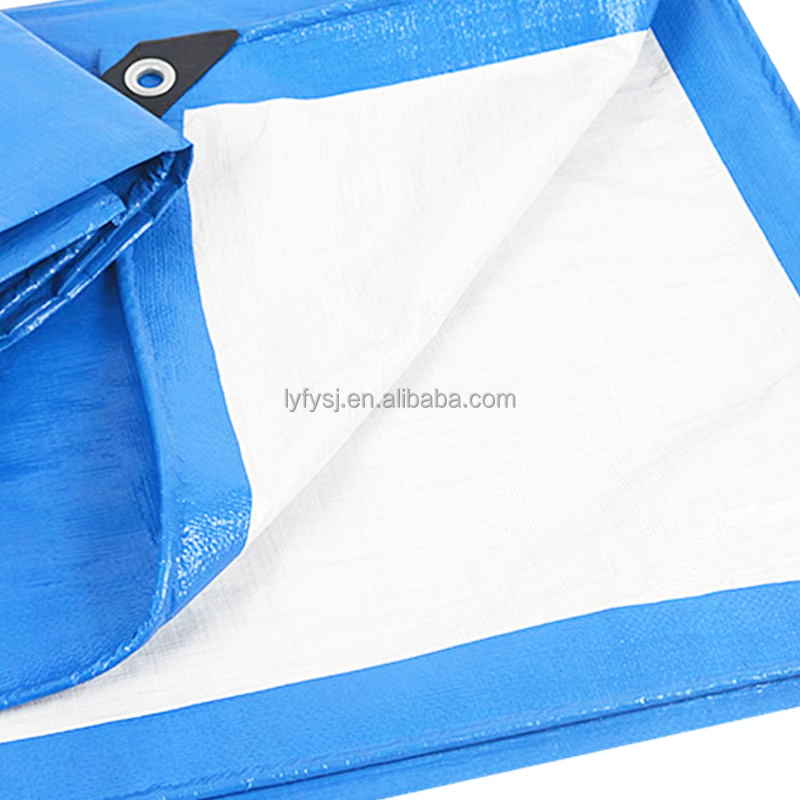 Factory Direct Sale Plastic Tarps Waterproof PE Tarpaulin for Truck Cargo Protection and Construction Site Use