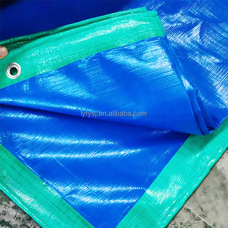 Factory Direct Sale Plastic Tarps Waterproof PE Tarpaulin for Truck Cargo Protection and Construction Site Use