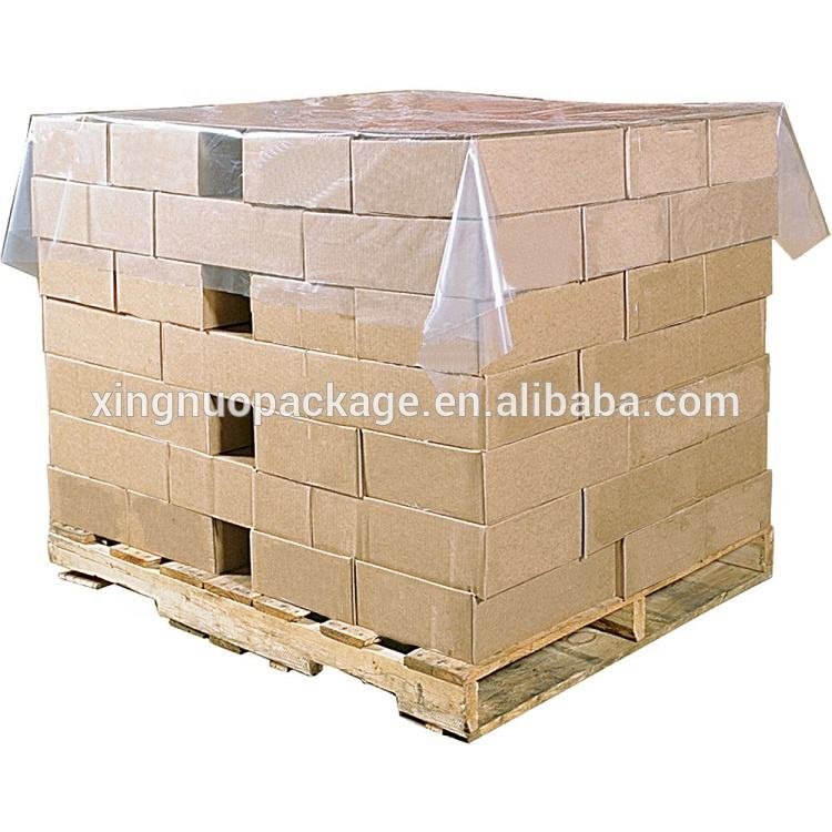 Clear Soft PE Blow Molding Moisture Proof Big Square Bottom Bag Pallet Covers