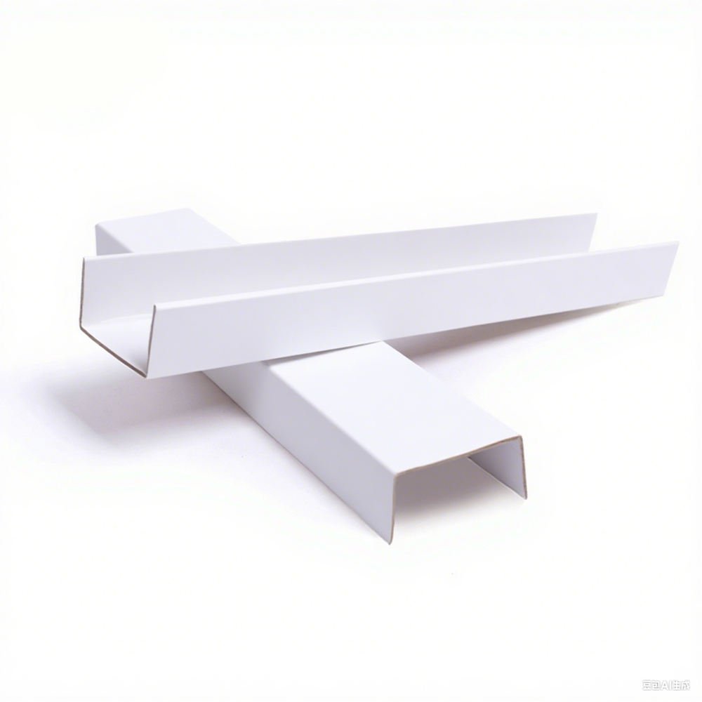 Recyclable U-Shaped White Paper Corner Guard Corrugated Cardboard Edge Protector for Logistics Shipping Protection