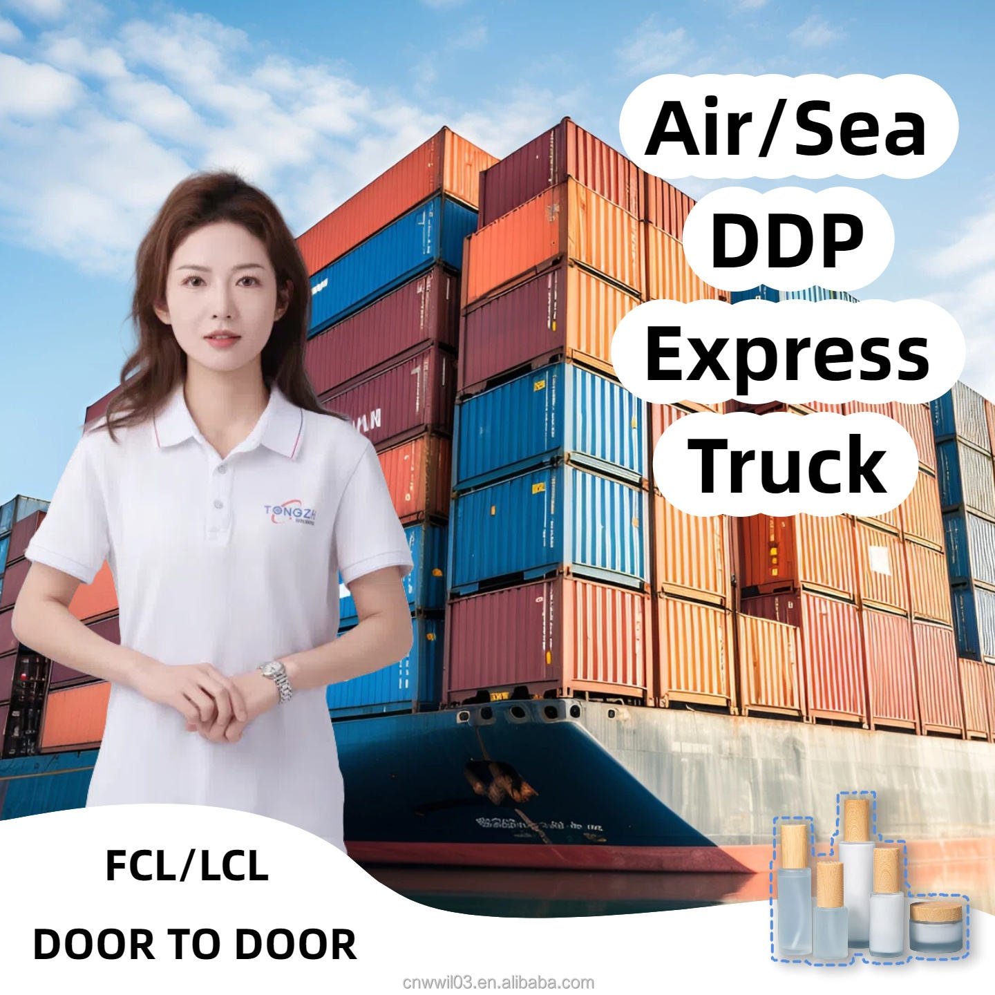 International Express Air Freight with Door-to-Door Delivery DDP