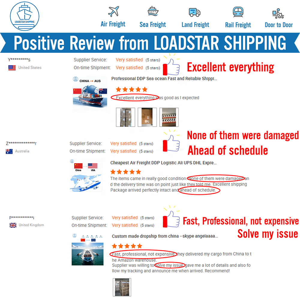 Reliable Loadstar Shipping Sea Freight From China USA Full Customs Clearance LCL+Express 15-30 Days Transit Insurance Included