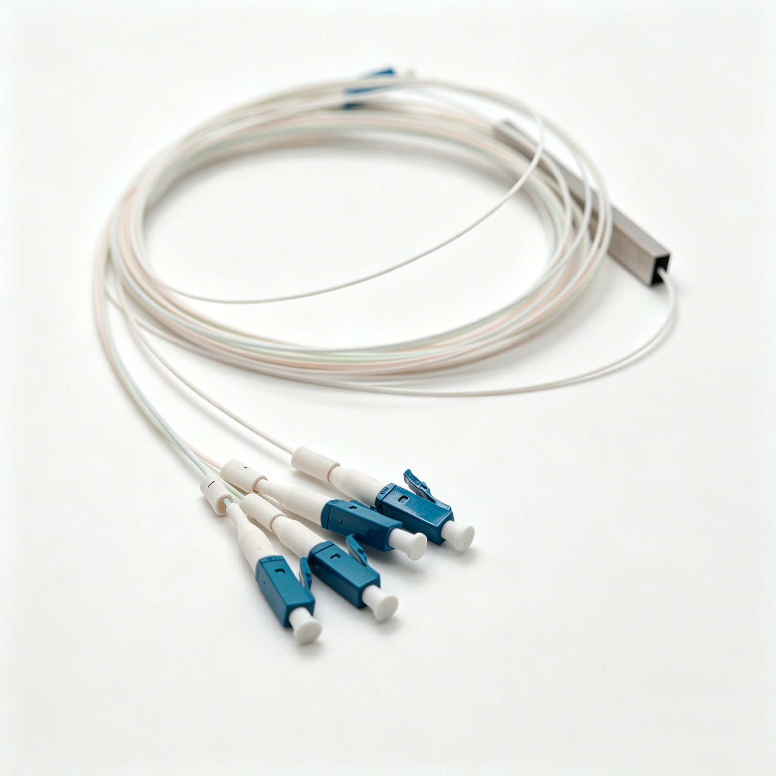 Fiber Optical PLC Splitter 1*4 PLC LC/UPC Optical Fiber Plc Splitter 4 Way Fiber Optic Splitter