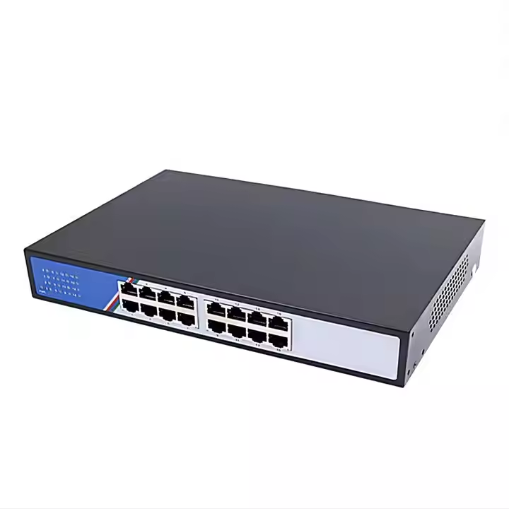 Factory Customized 16 Port Gigabit Ethernet Switch 1000M Network Switch Rack for Home & Enterprise Use with SNMP Function Stock!