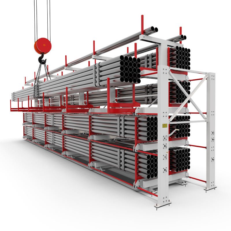 Telescopic Cantilever Warehouse Shelving | Fully Custom Multi-Layer Racks for Plastic & Bulk Goods Storage
