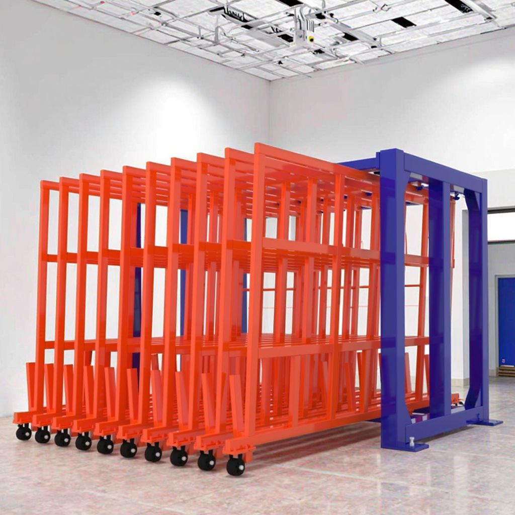 Quality Components of Intelligent Storage System Industrial Steel Warehouse Rack Foldable Large Load Capacity Storage Containers