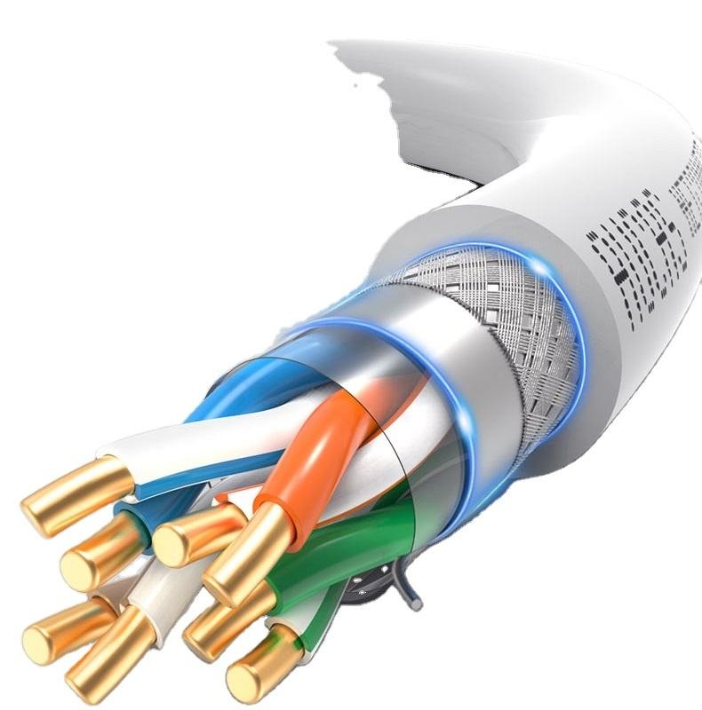 Copper LAN Cable Passed Through RJ45 Cat5e UTP Unsheild Network Cables