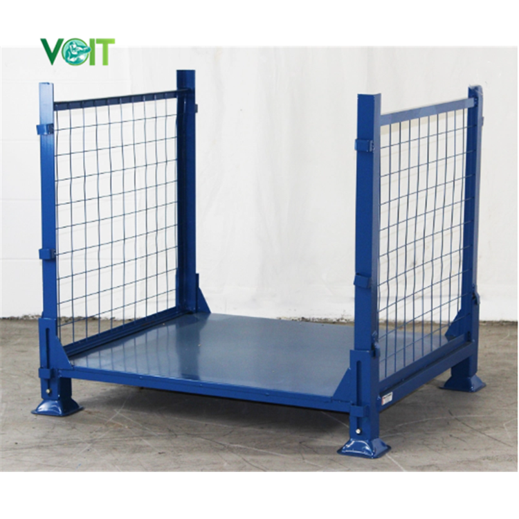 Powder Coating Shipping Storage Stacking Welded Bulk Steel Pallet Bin