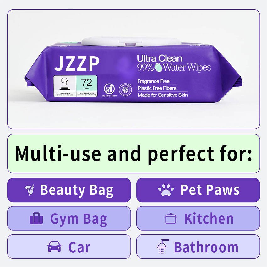 Disposable Biodegradable Bamboo Natural Cotton Organic Baby Wipes Non-Woven Fabric Washable Household Wet Wipes