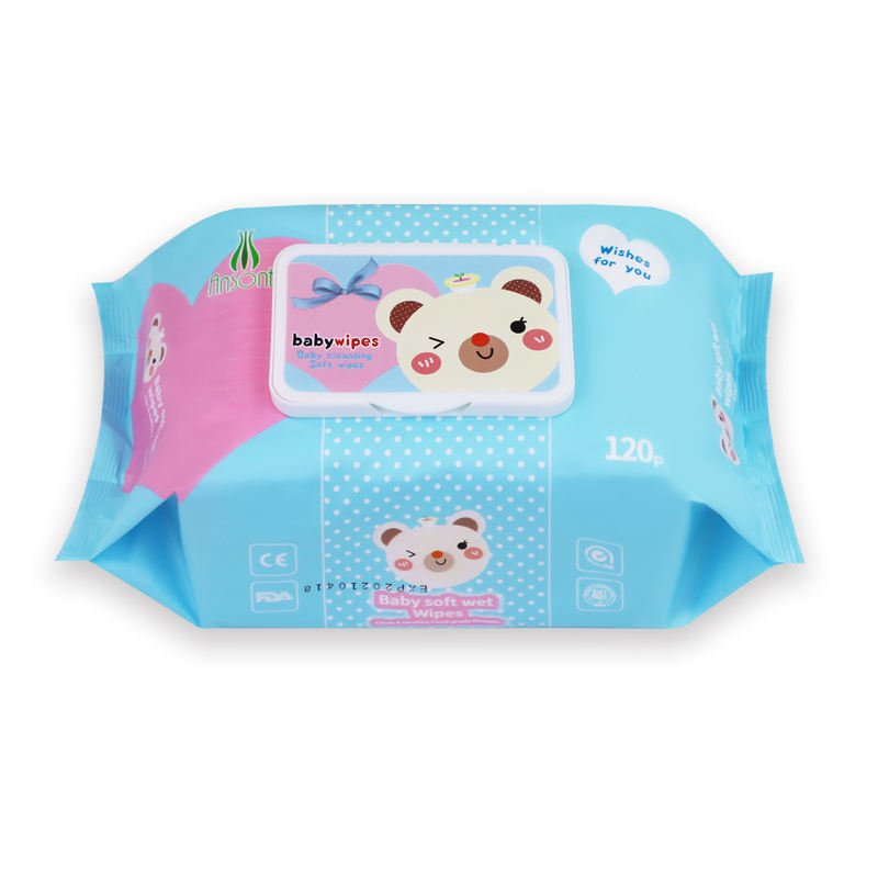 Factory Customized Logo 100pcs 80pcs 120pcs Ansont Non-Woven Baby Wipes 15x20cm for Newborns