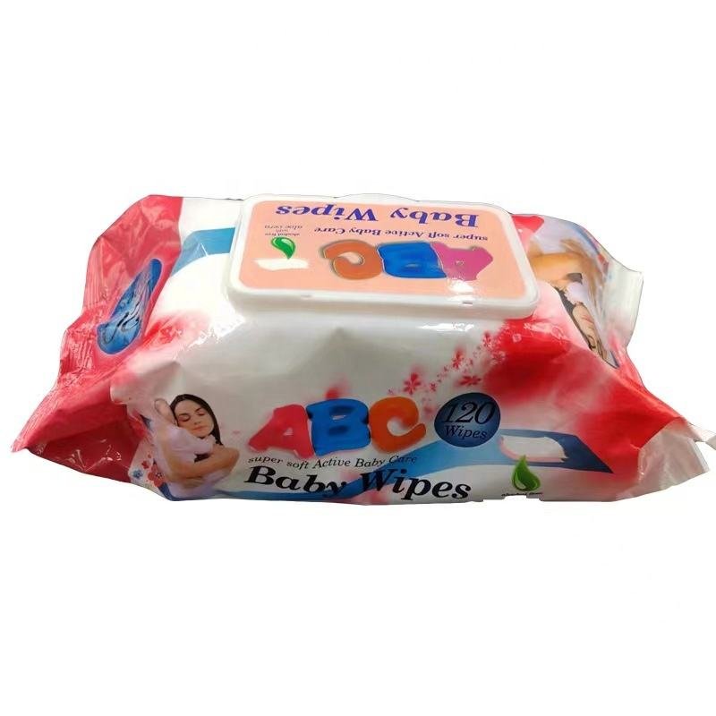 China Manufacturer Customized 100 Pcs Moisturizing Soft Promotional Baby Wipes ABC Cheap Non-Woven Various Sizes