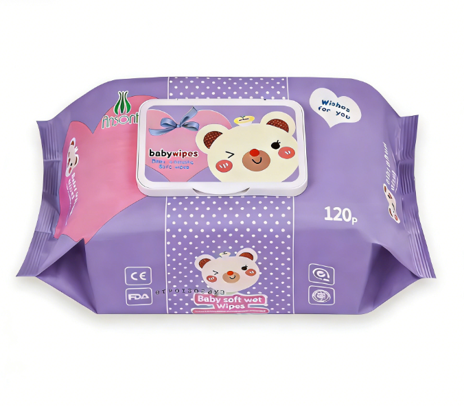 Factory Customized 120pcs Disposable Alcohol Free Sensitive Baby Wet Wipes Non-Woven Material 15x20cm Sheets by Ansont