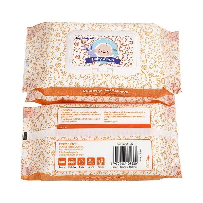 80pcs OEM Biodegradable Bamboo Baby Wet Wipes Direct Order Baby Wet Wipes