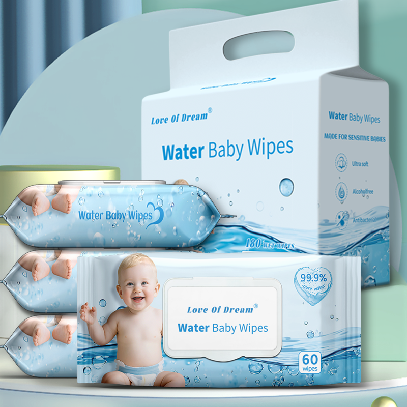 Hypoallergenic Baby Wet Wipes Alcohol-Free Fragrance-Free Ultra Soft for Newborn Sensitive Skin OEM Wholesale