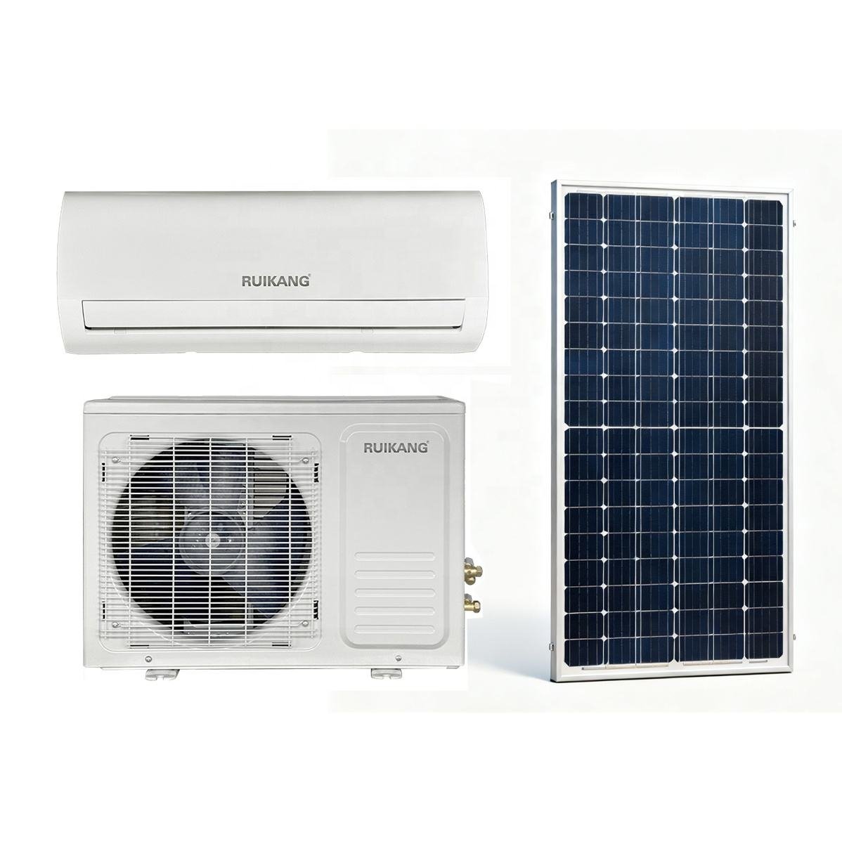 Hybrid Solar Panel air Conditioner 12000 Btu Energy Saving Split Type AC Unit for Home Office Cooling Efficient Quiet Operation