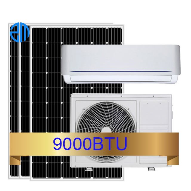 9000,12000,18000,24000BTU Solar Powered Air Conditioner ACDC Solar Mini Split for Home Use