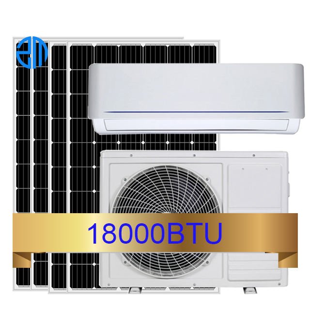 9000,12000,18000,24000BTU Solar Powered Air Conditioner ACDC Solar Mini Split for Home Use