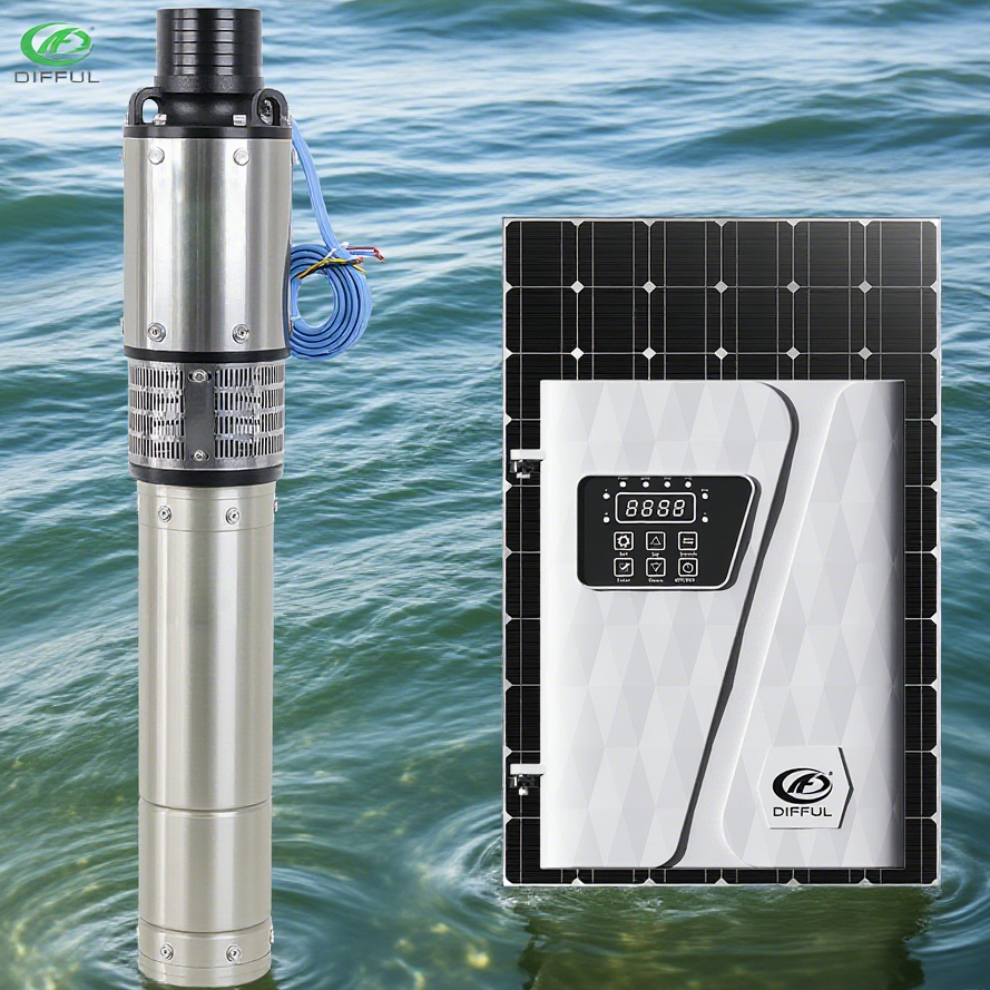 11000W Solar Water Pump Motor AC/DC Hybrid Solar Submersible Pump Customizable High Pressure Bomba De Agua Solar