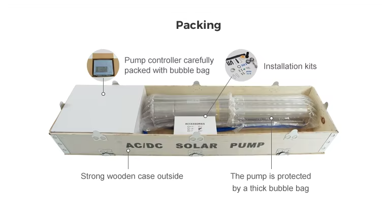 11000W Solar Water Pump Motor AC/DC Hybrid Solar Submersible Pump Customizable High Pressure Bomba De Agua Solar