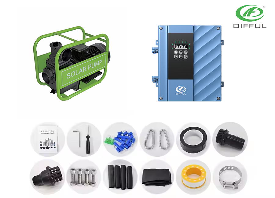 High Efficiency Solar Pump Motor AC/DC Hybrid Brushless Solar Surface Water Pump for Irrigation High Pressure Centrifugal Theory