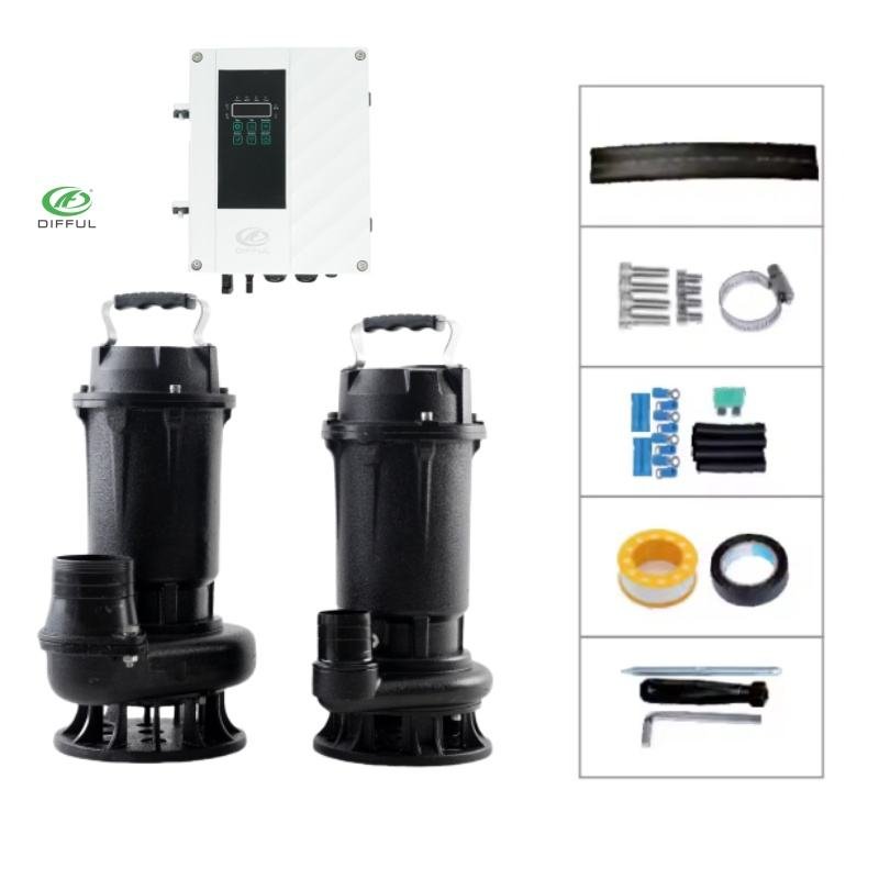 Wide Voltage Solar Submersible Water Pump Dc Brushless Motor for Irrigation