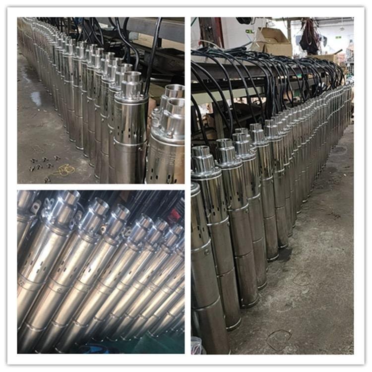 High Quality Solar Powered DC Motor Submersible Deep Well Pump 1 HP Stainless Steel Impeller Low for Irrigation Agriculture Use