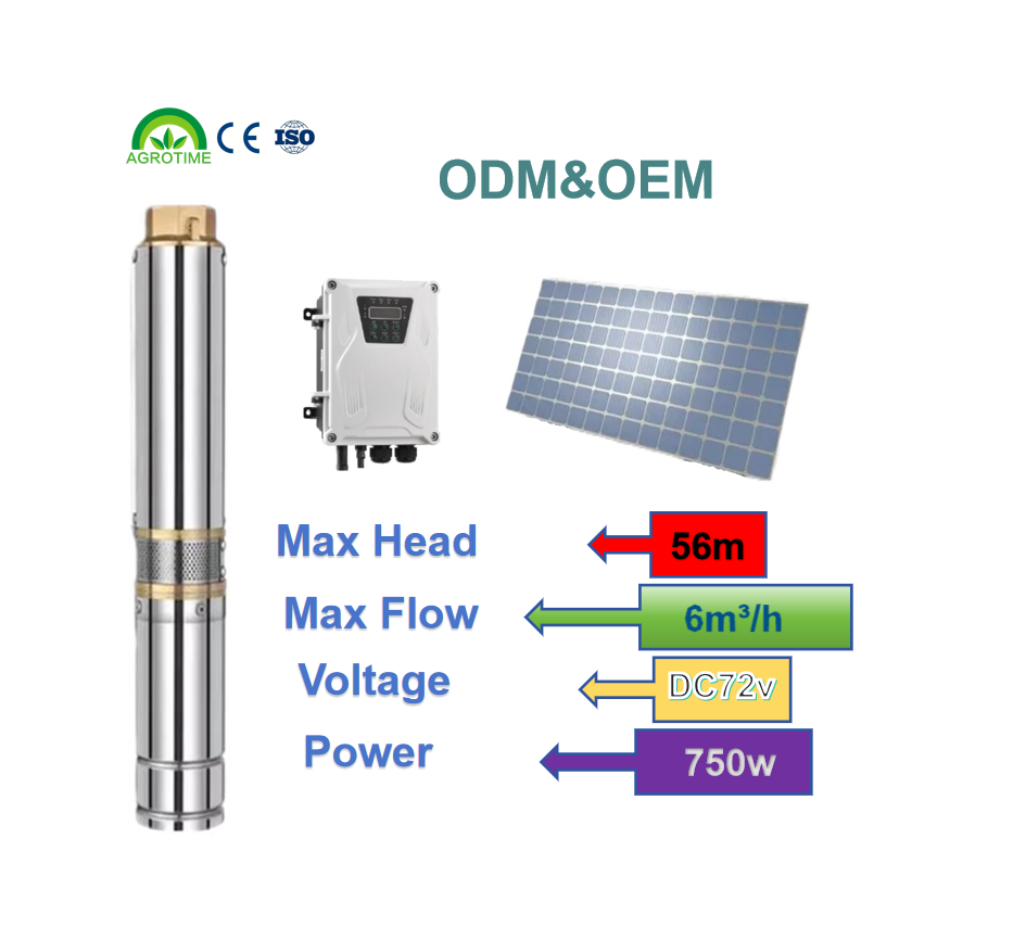 3 Inch Brushless DC Motor Solar Irrigation Water Pump with Stainless Steel Impeller Low Pressure 48V 3m Cable OEM Suction3 Inch Brushless DC Motor Solar Irrigation Water Pump with Stainless Steel Impeller Low Pressure 48V 3m Cable OEM Suction