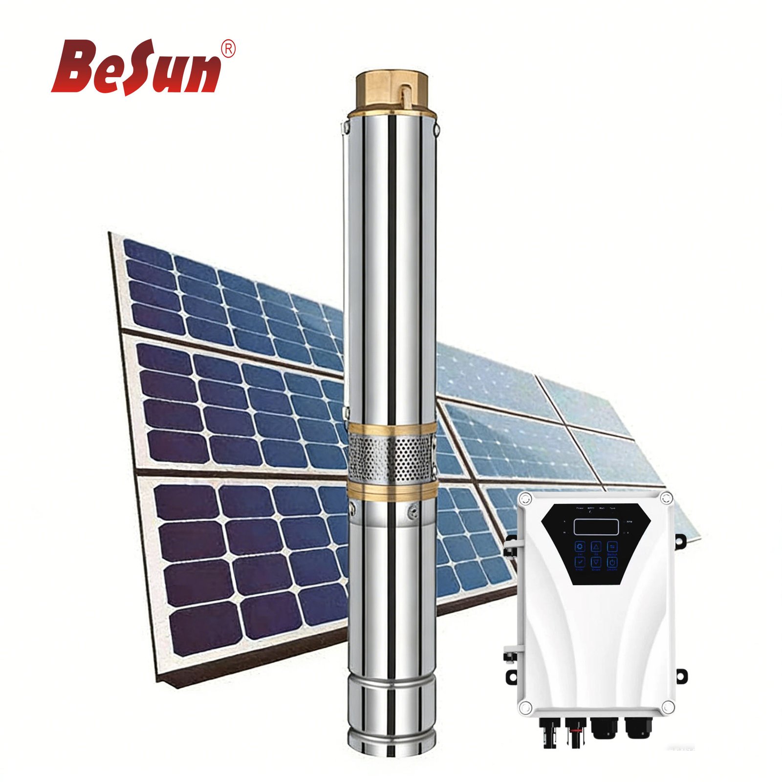 Stainless Steel Single-Stage Electric High-Pressure Solar Deep Well Pump Irrigation Agriculture Centrifugal Motor Customizable