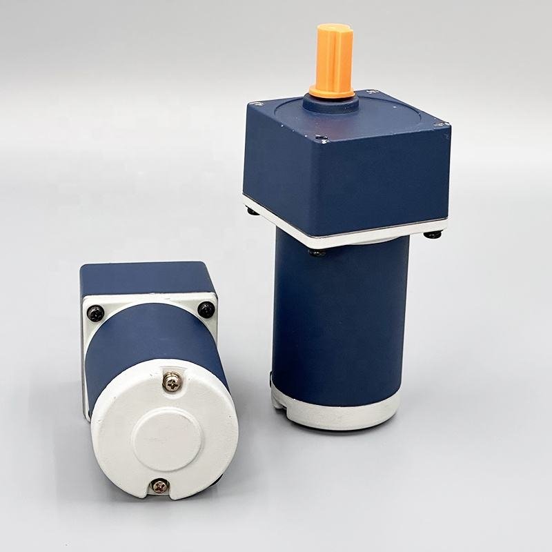 DC Motor with Self-locking Worm Gear High Efficiency DC Brush Motor with Speed Controller for Solar Tracking Systems