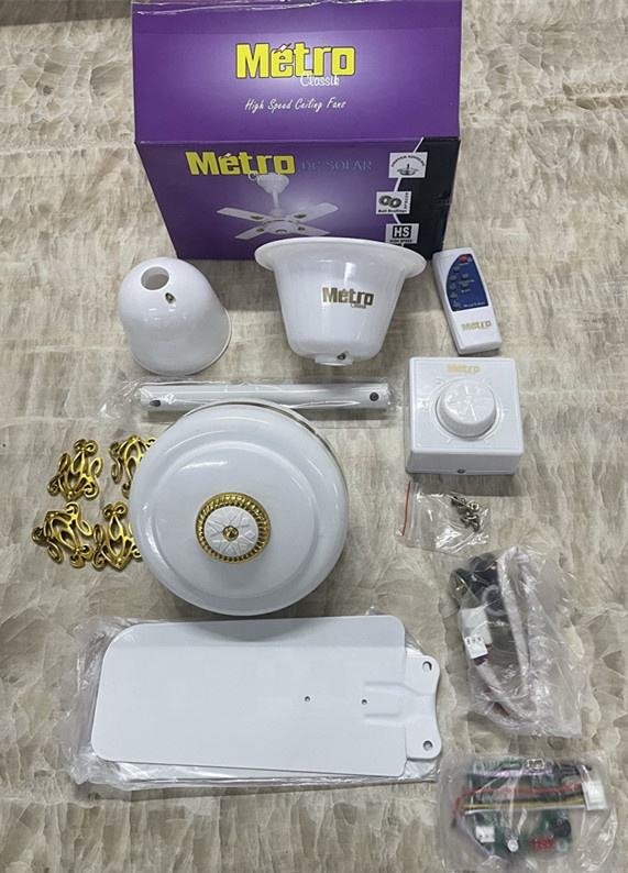 Metro Ceiling Fan DC12V for Burkina Faso 24 Inch AC DC Solar Ceiling Fan Solar Powered Mini AC DC Ceiling Fan