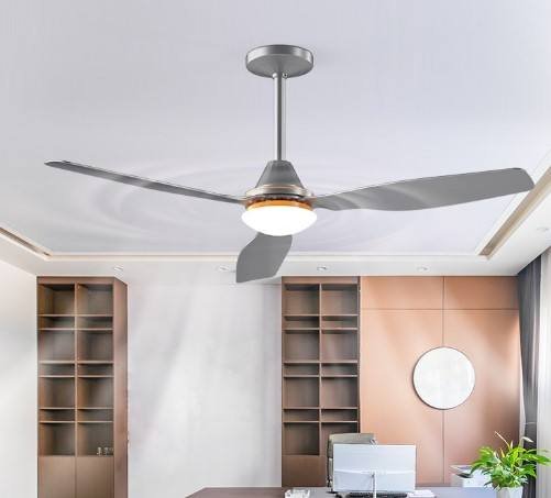 Brushless DC Motor 48 Inch LED Ceiling Fan with Light Remote Control Solar/Electric/Battery Powered for Outdoor & RV/Hotel Use