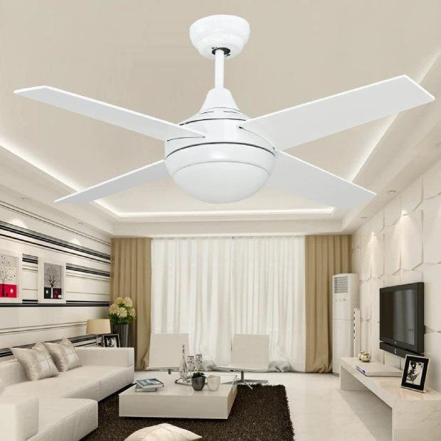 Supplies Fans Ceiling 52 Inch Modern White Smart Save Energy Dc Motor Solar Ceiling Fan with Light