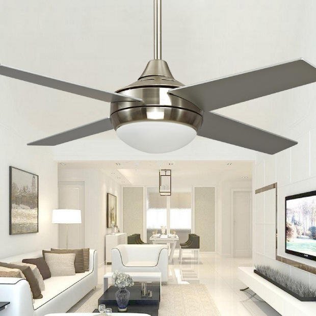 Supplies Fans Ceiling 52 Inch Modern White Smart Save Energy Dc Motor Solar Ceiling Fan with Light